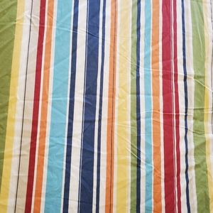 POTTERY BARN Primary Colors Striped Duvet TWIN